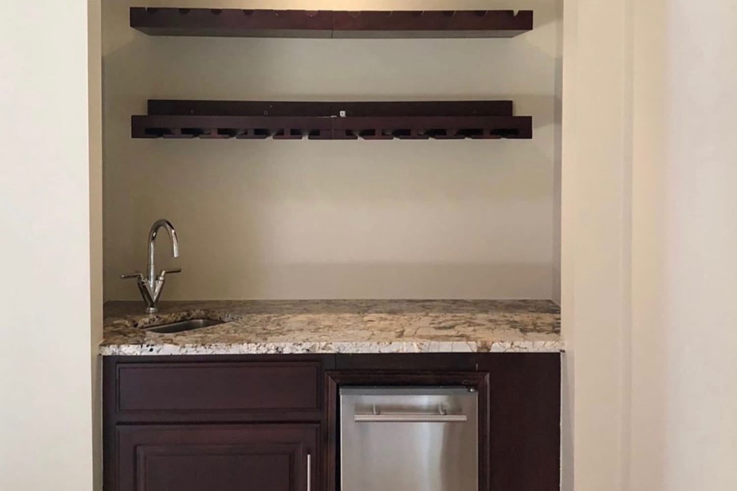 Mini Bar Makeover Inspiration - White Paint | The Kitchn