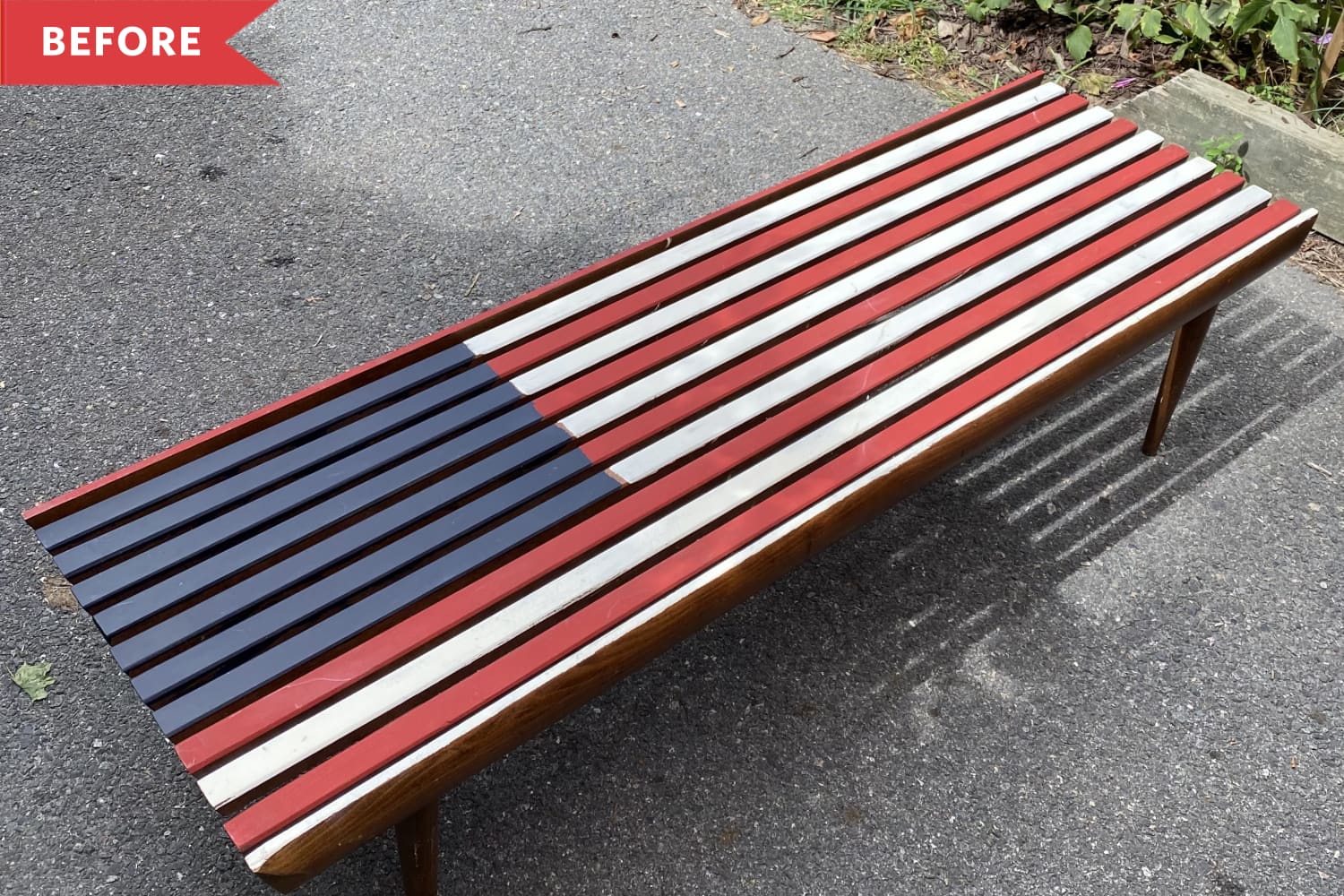 Mid-Century Bench Redo | Apartment Therapy