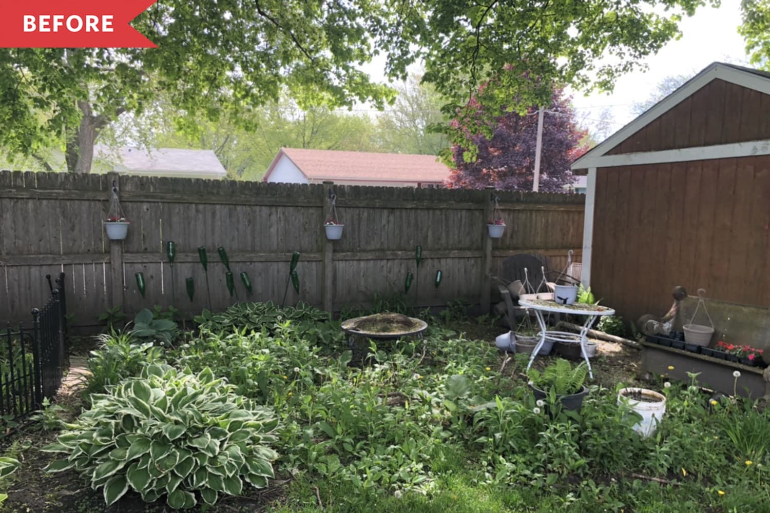 Weedy Garden Turned Usable Patio Space Apartment Therapy