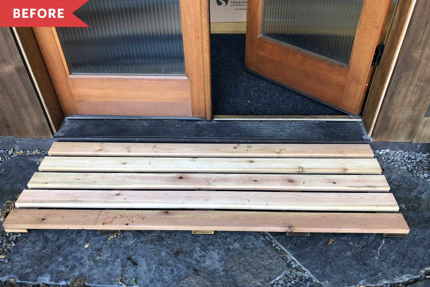 Doormat Painted DIY Idea Before and After Photos Apartment Therapy