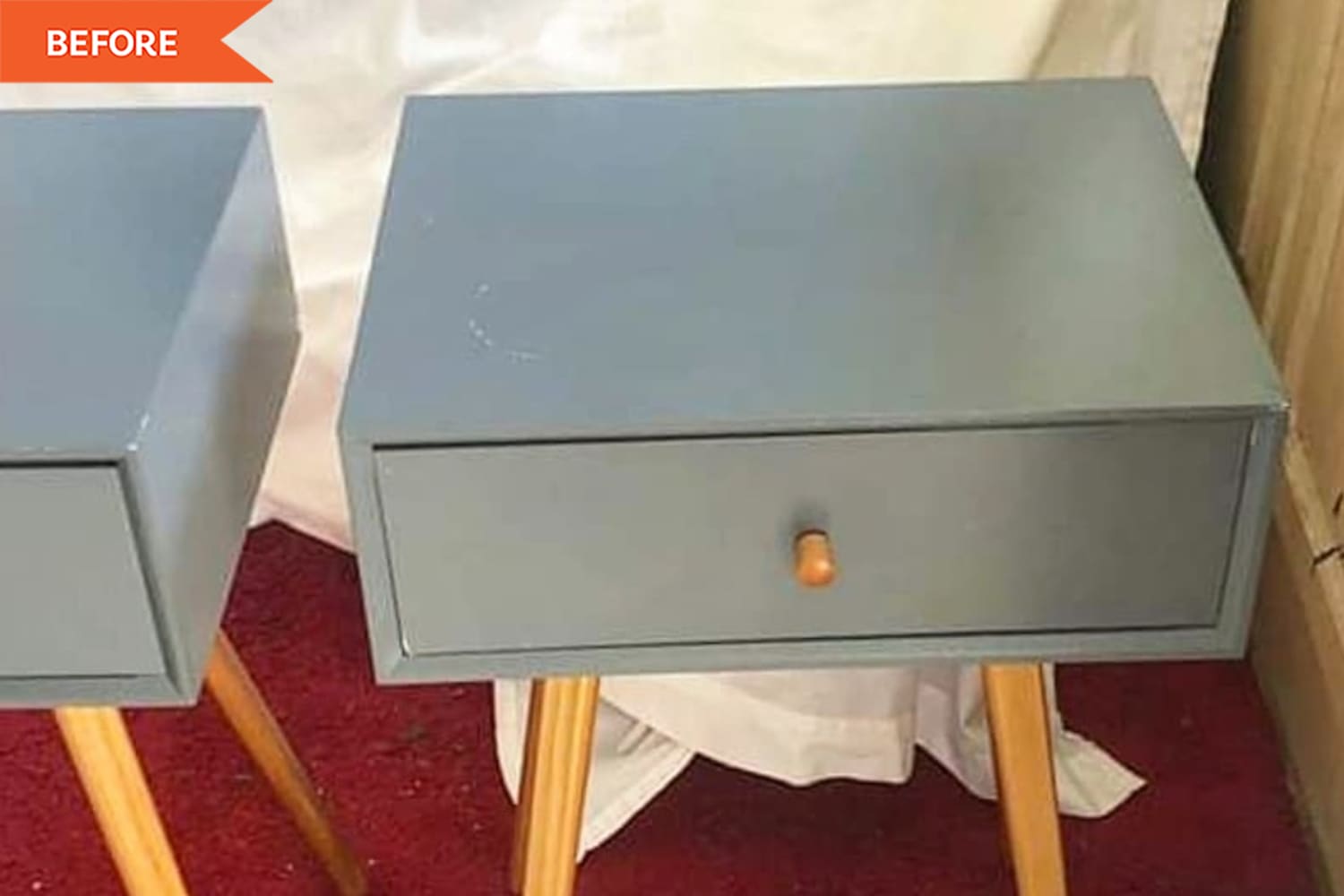 Colorful Decoupage Nightstand Redo - Before and After Photos ...