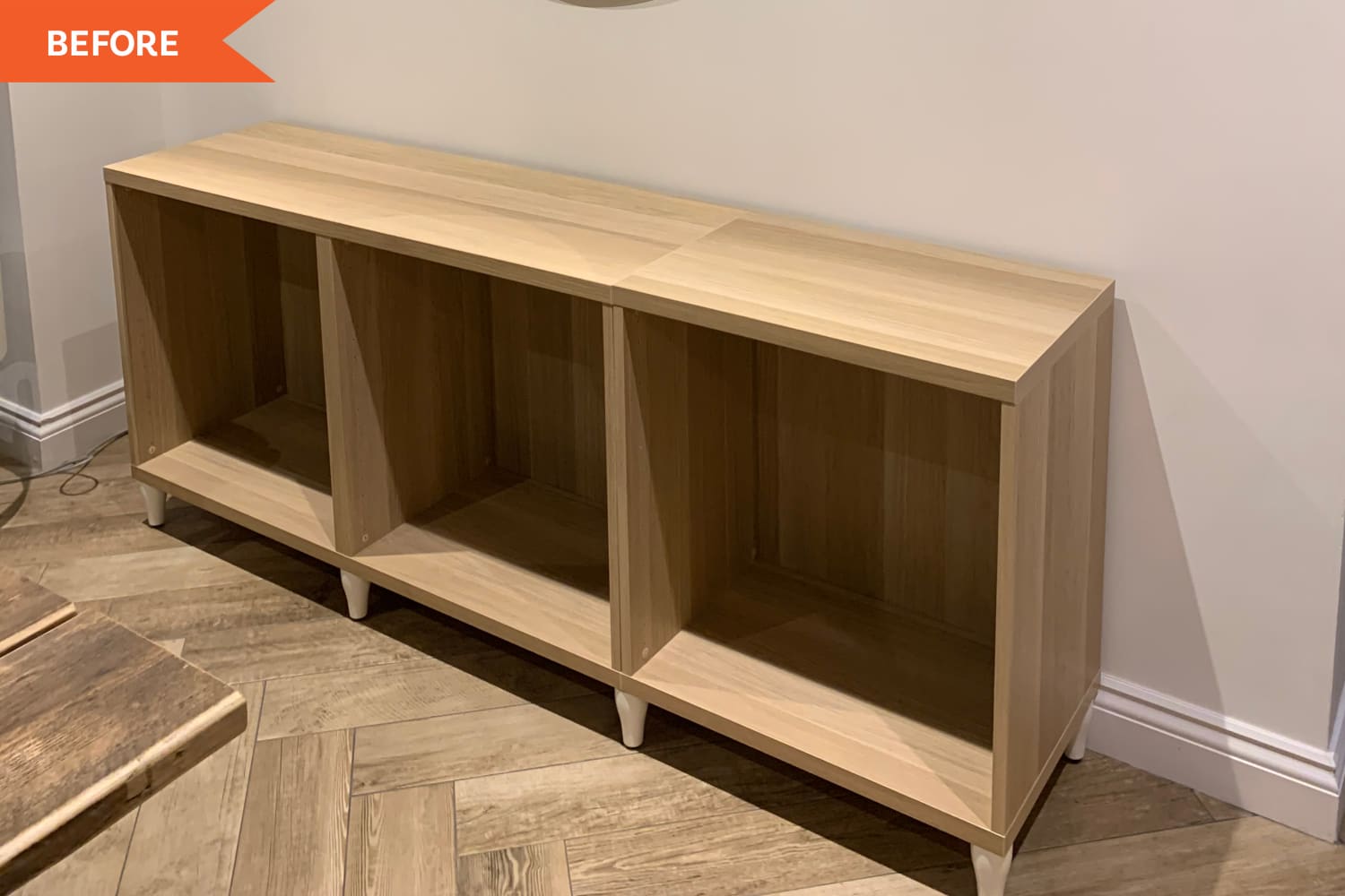 Luxe IKEA BESTÅ Redo with Fluted Glass – Before and After Photos