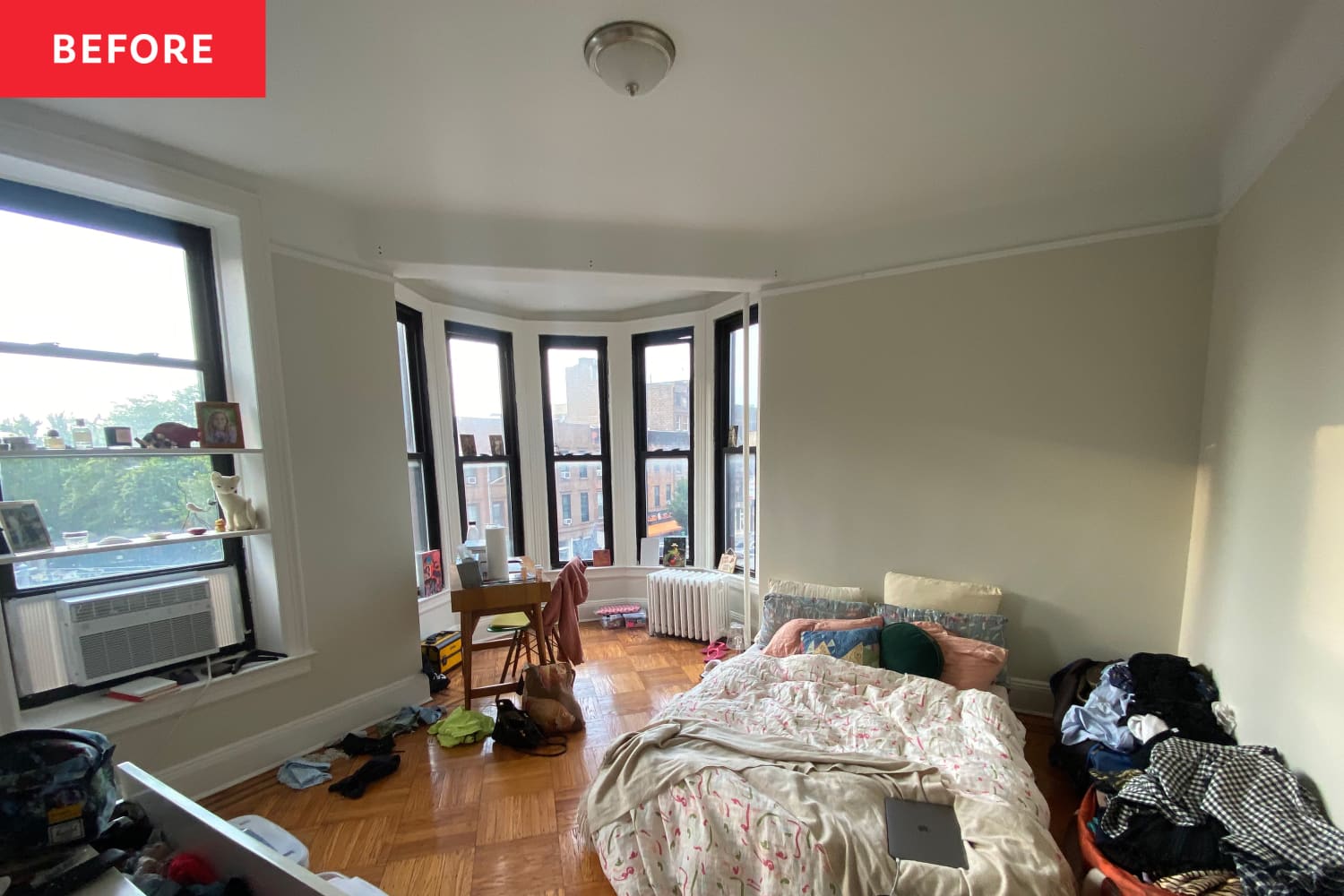 Glam Pink Bedroom Redo in Historic NYC Apartment - Before and After ...
