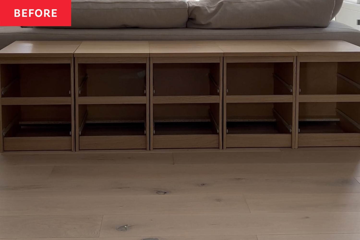 IKEA MALM Hack Oversized Storage Before and After Photos Apartment Therapy