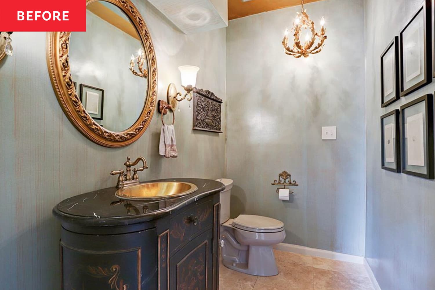 1980s Powder Room Glam Redo Before & After Photos Apartment Therapy