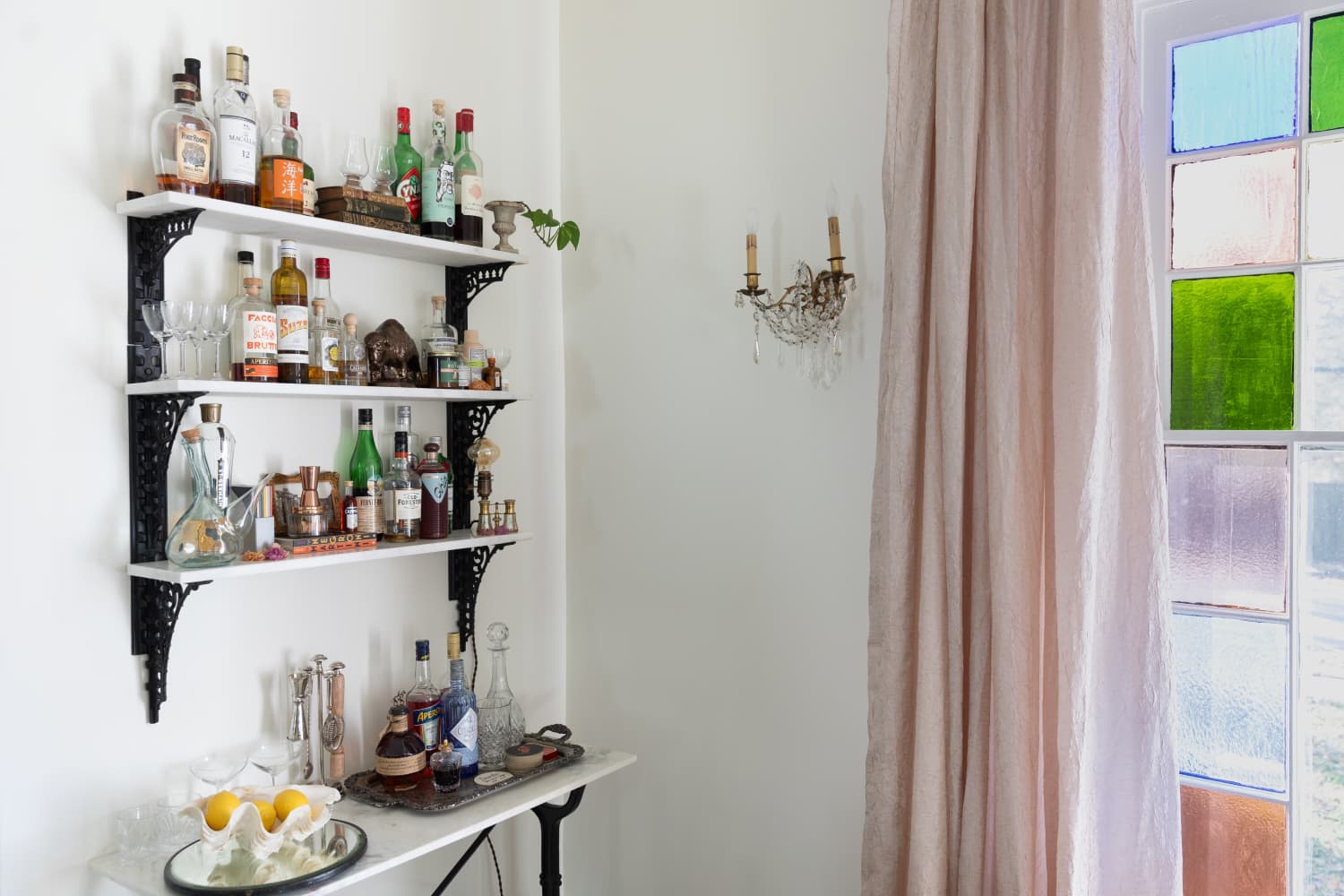My Shower Niche Tile "Hack" Makes Marble Shelves for Cheap | Apartment ...