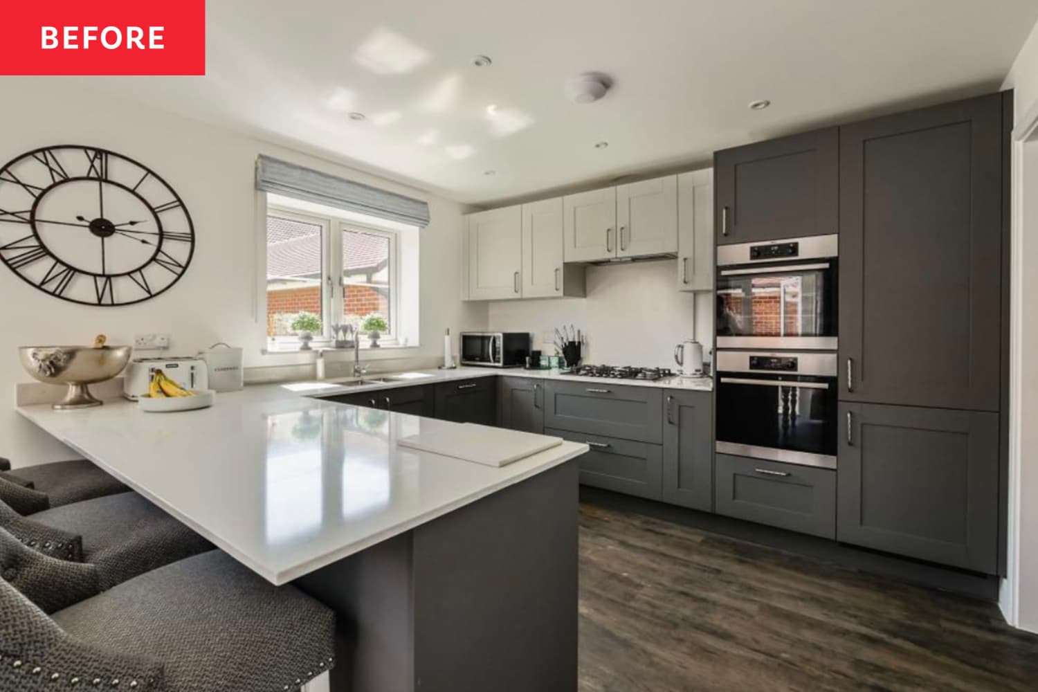 A Modern, Neutral Kitchen Makeover Uses Vinyl Wrap Apartment