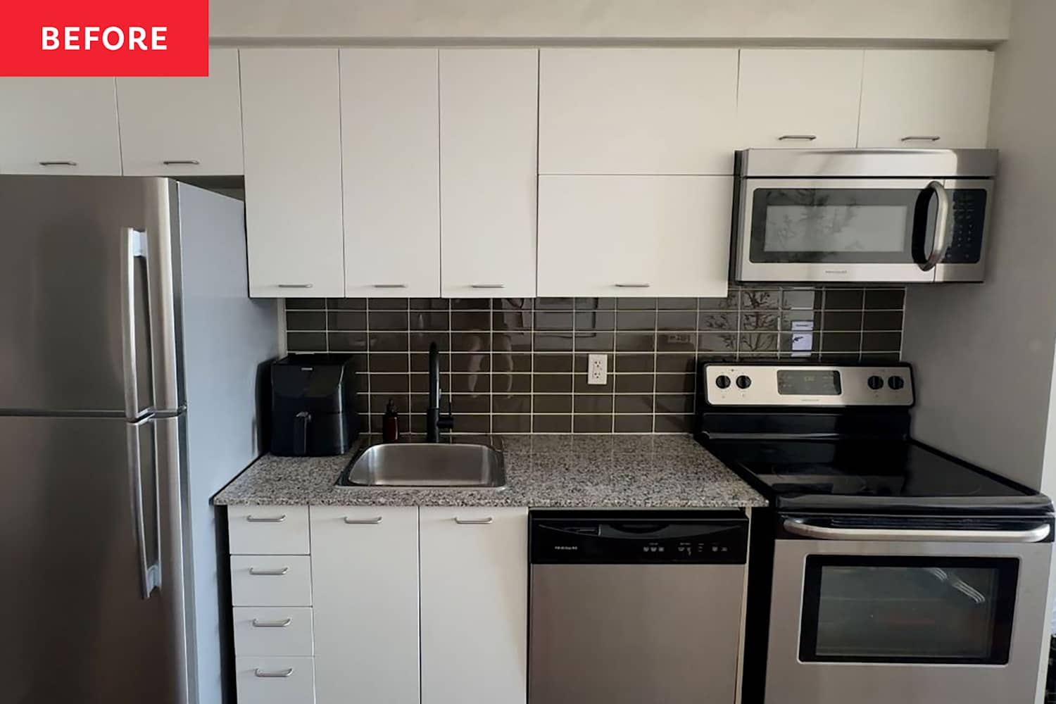 A “Cold” Kitchen Gets a Warm Makeover with Contact Paper | Apartment ...