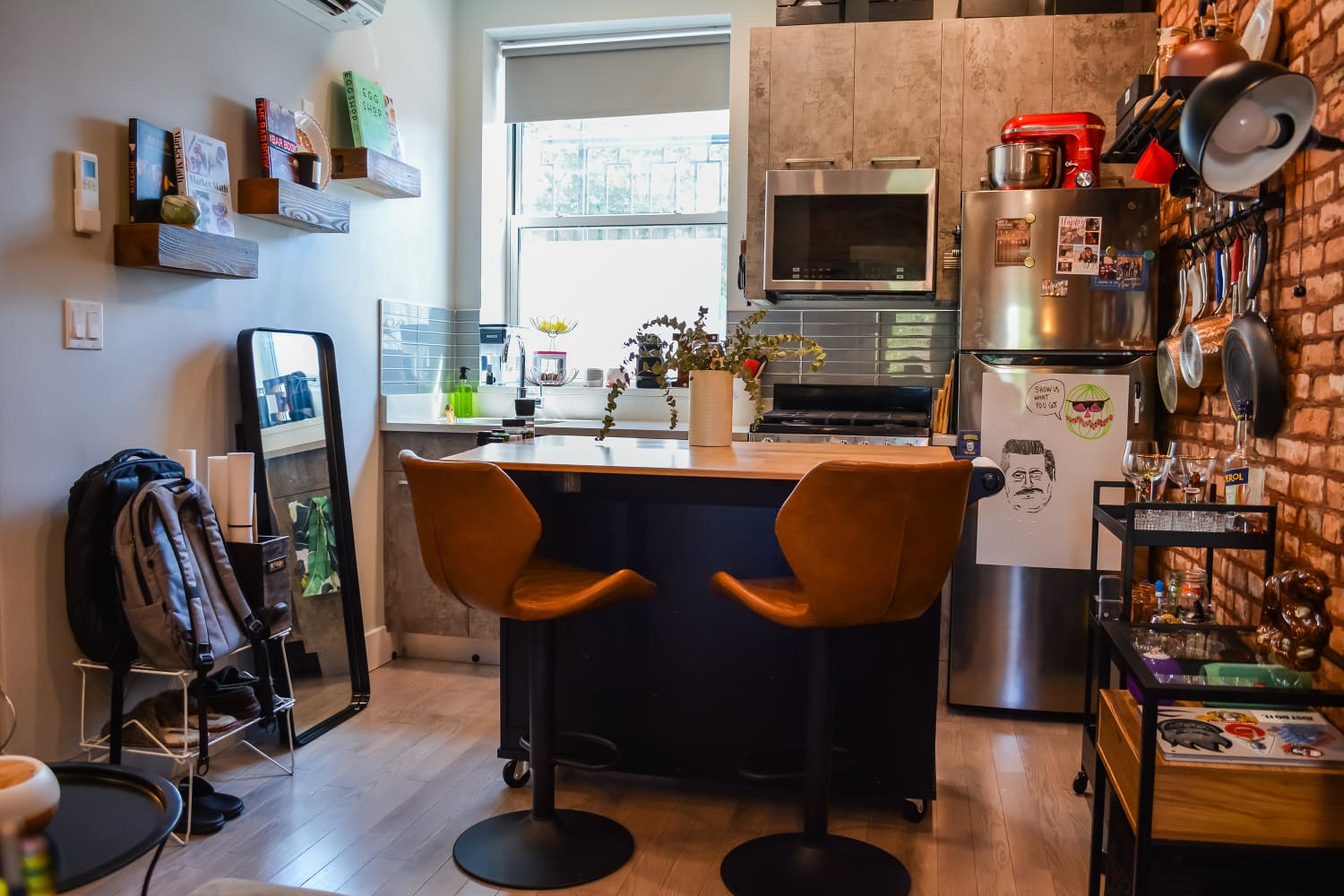 Smart Kitchen Storage Ideas From This Tiny Brooklyn Studio | Apartment ...