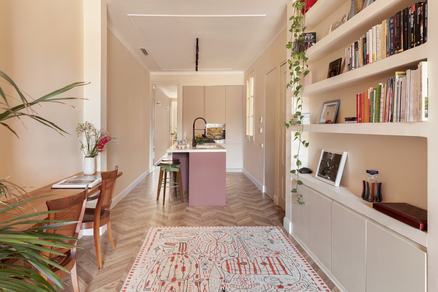 Bold Barcelona Apartment with an Archway in Every Room | Apartment Therapy