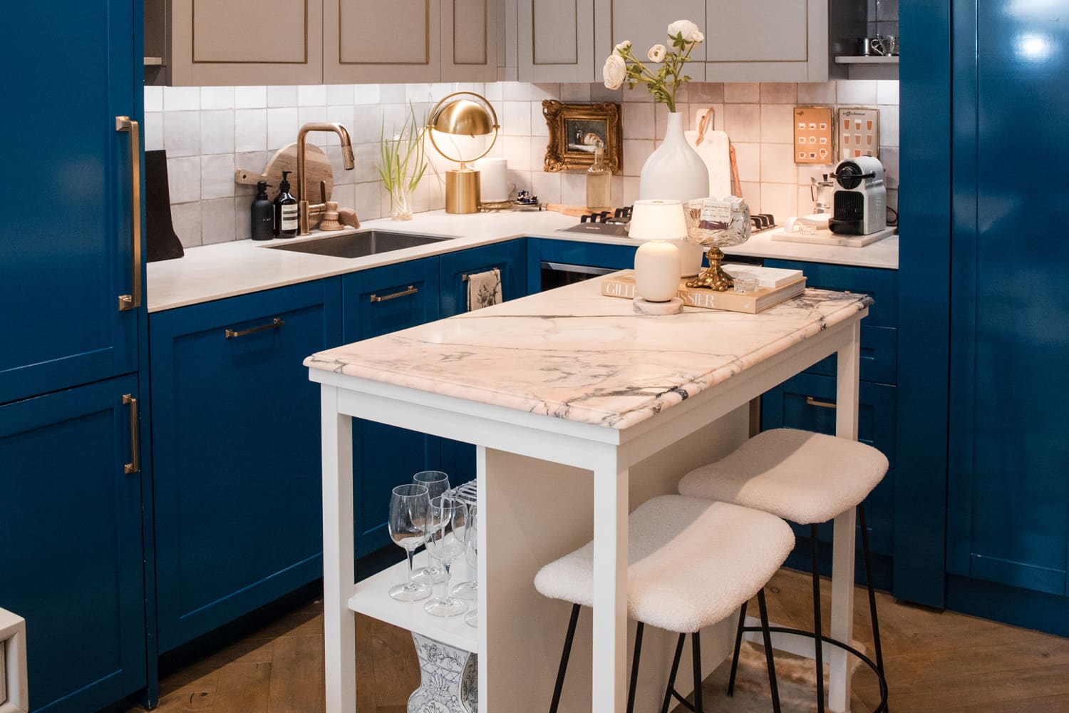A Legit Wine Fridge Is Hiding in This 100-Square-Foot Kitchen