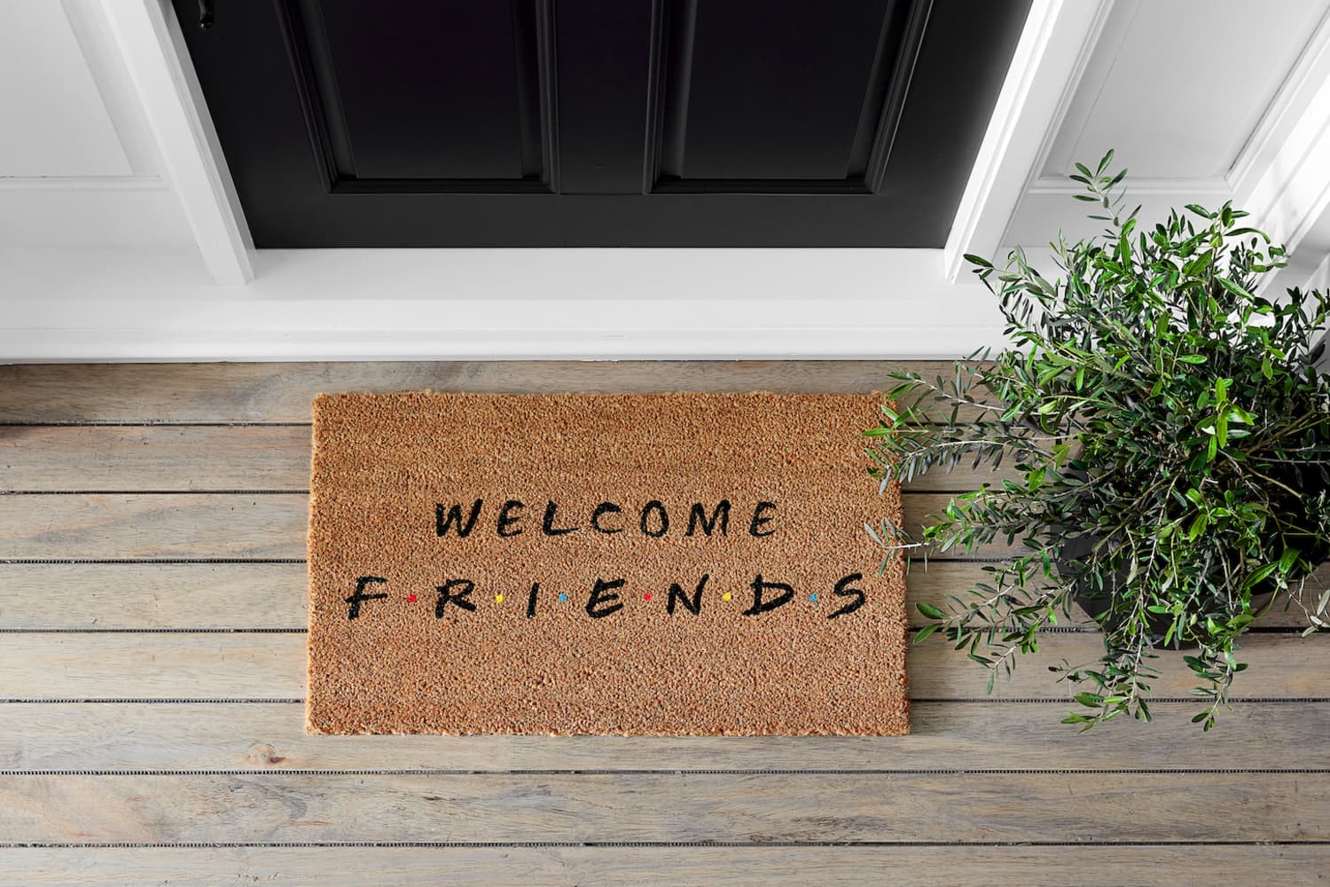 Welcome friends pillow pottery store barn