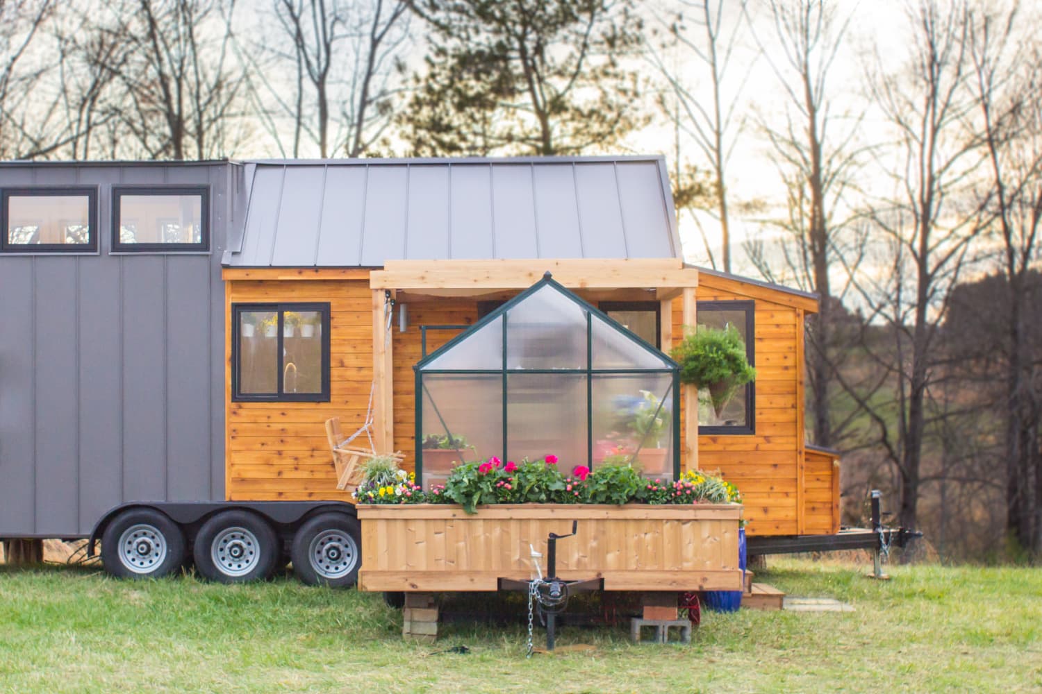 Tiny House Greenhouse Pergola Swing | Apartment Therapy