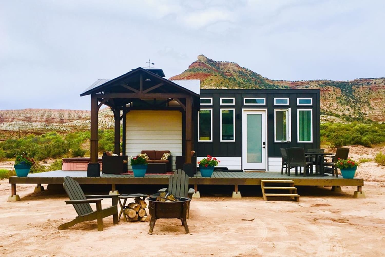 Tiny House Hot Tub Utah Rental Apartment Therapy