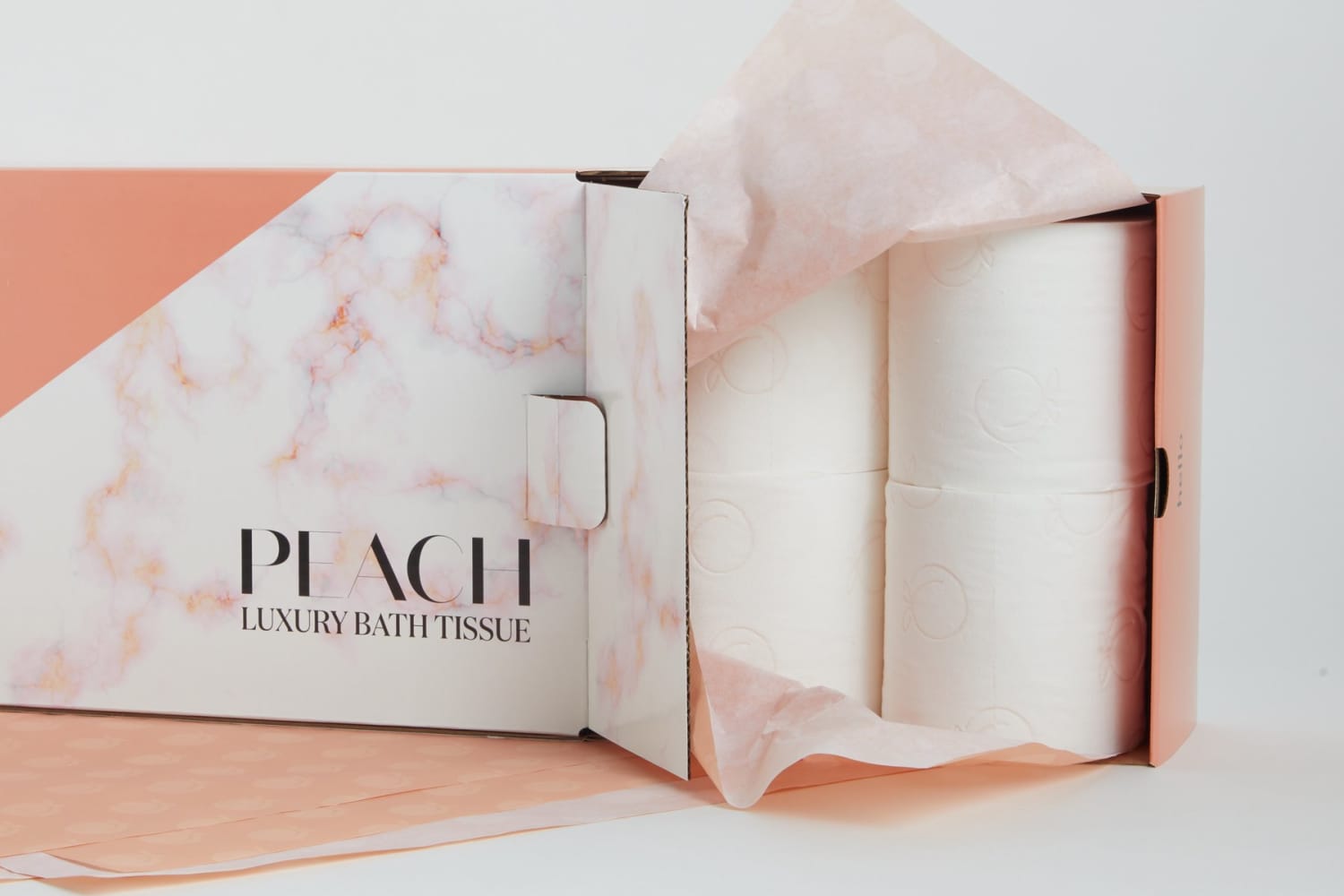 Peach Luxury Bath Tissue Fancy Toilet Paper | Apartment Therapy
