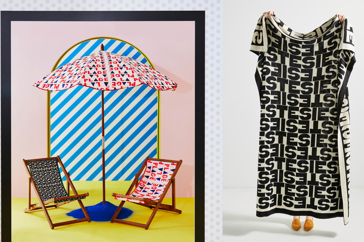 Anthropologie Clare V. Colorful French Beach New Home collection