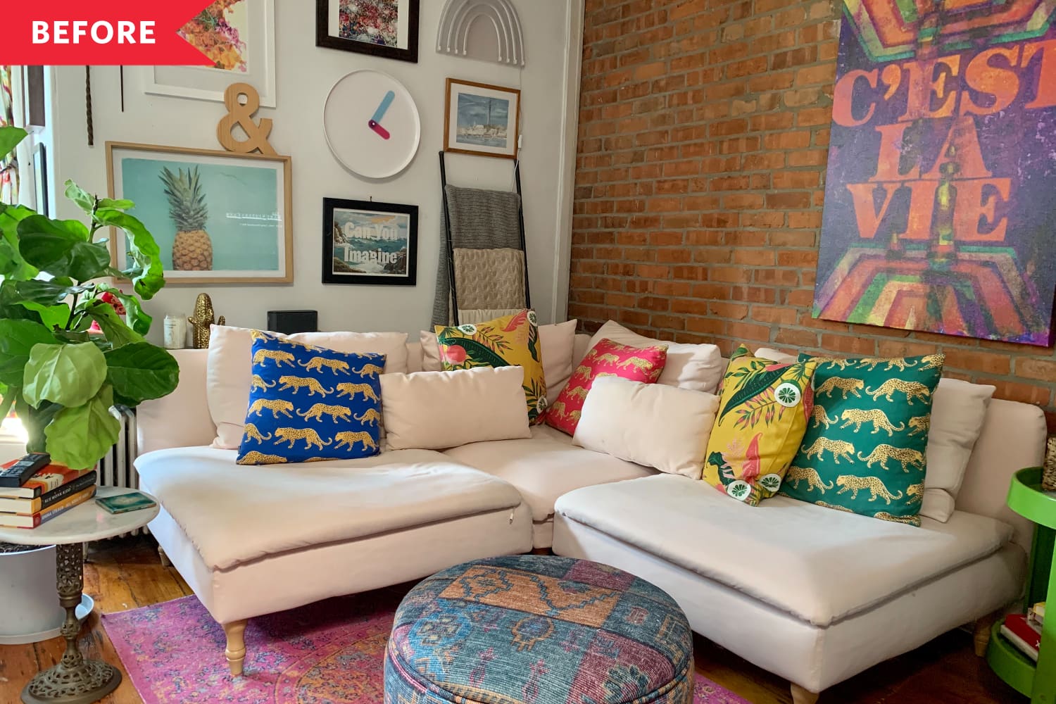 Tie cheap dye ottoman
