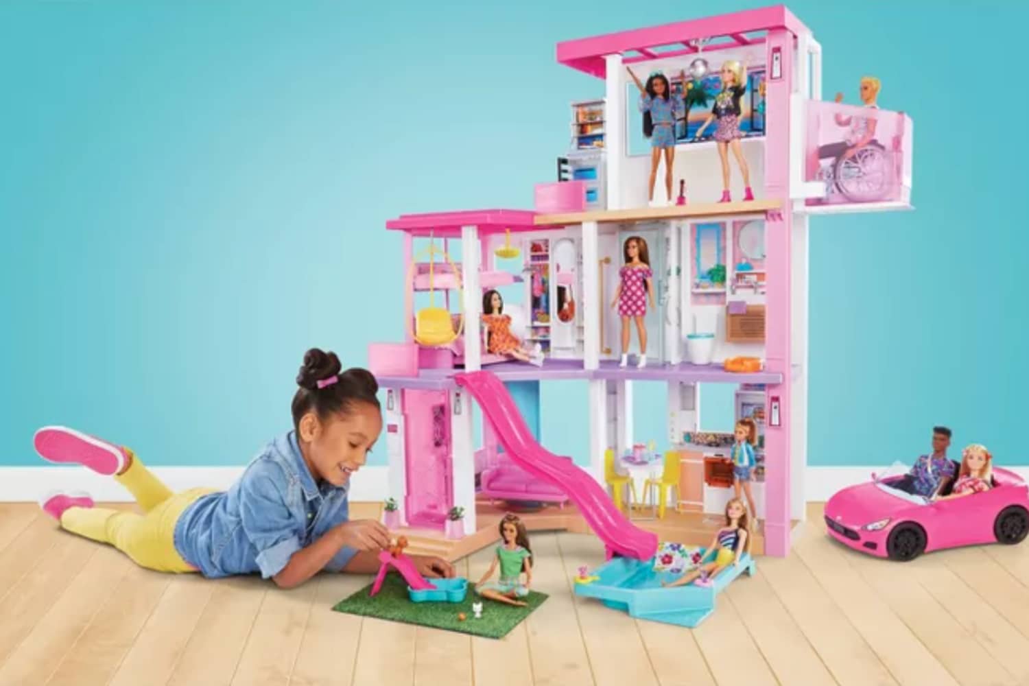 Barbie s Newest Dream House Has a Hammock Swing and Puppy Play Area Apartment Therapy