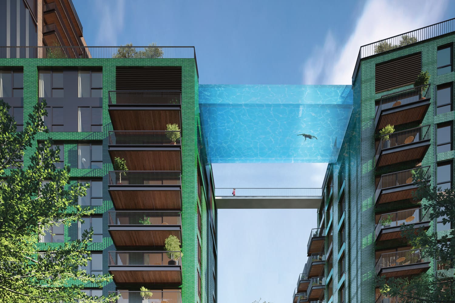 The Completely Clear, Floating “Sky Pool” Opens in London This Month Apartment Therapy