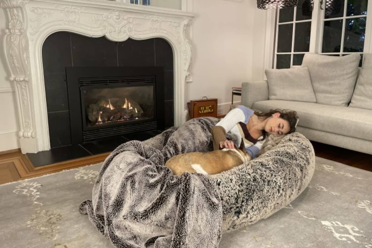 This Giant Dog Bed Lets You Take Naps with Your Furry Friend