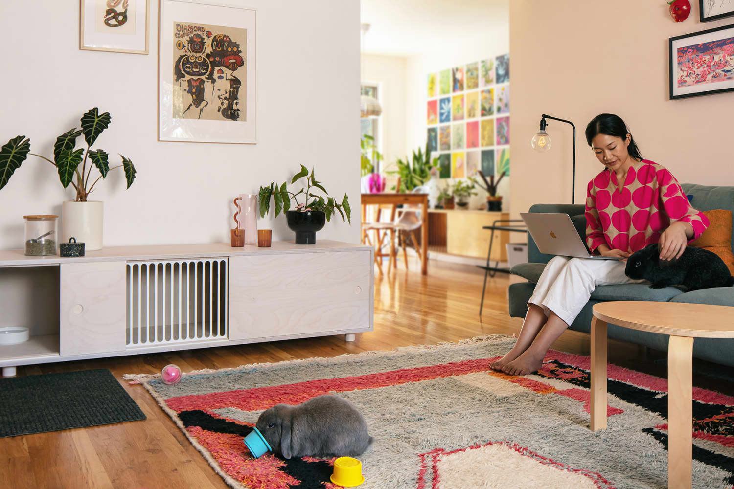 A Litter Box For Bunnies Is Cleverly Disguised As Stylish Furniture
