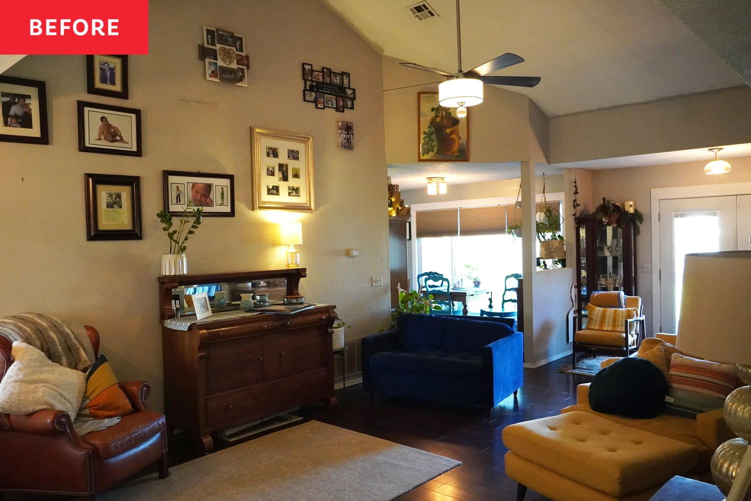 Before and After HGTV’s “Fixer to Fabulous” Gives a ‘90s Living Room a