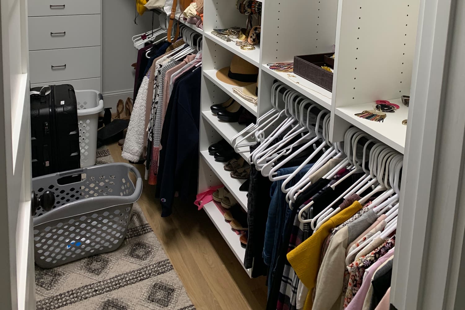 B A Pro Organizer Revamps This Messy Underutilized Closet Apartment Therapy