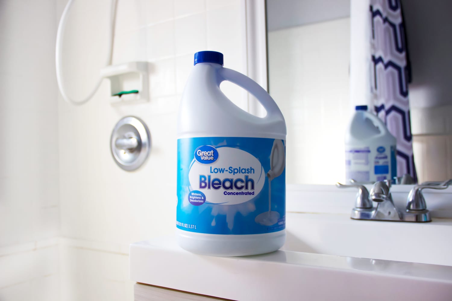 Diluting bleach for clearance cleaning