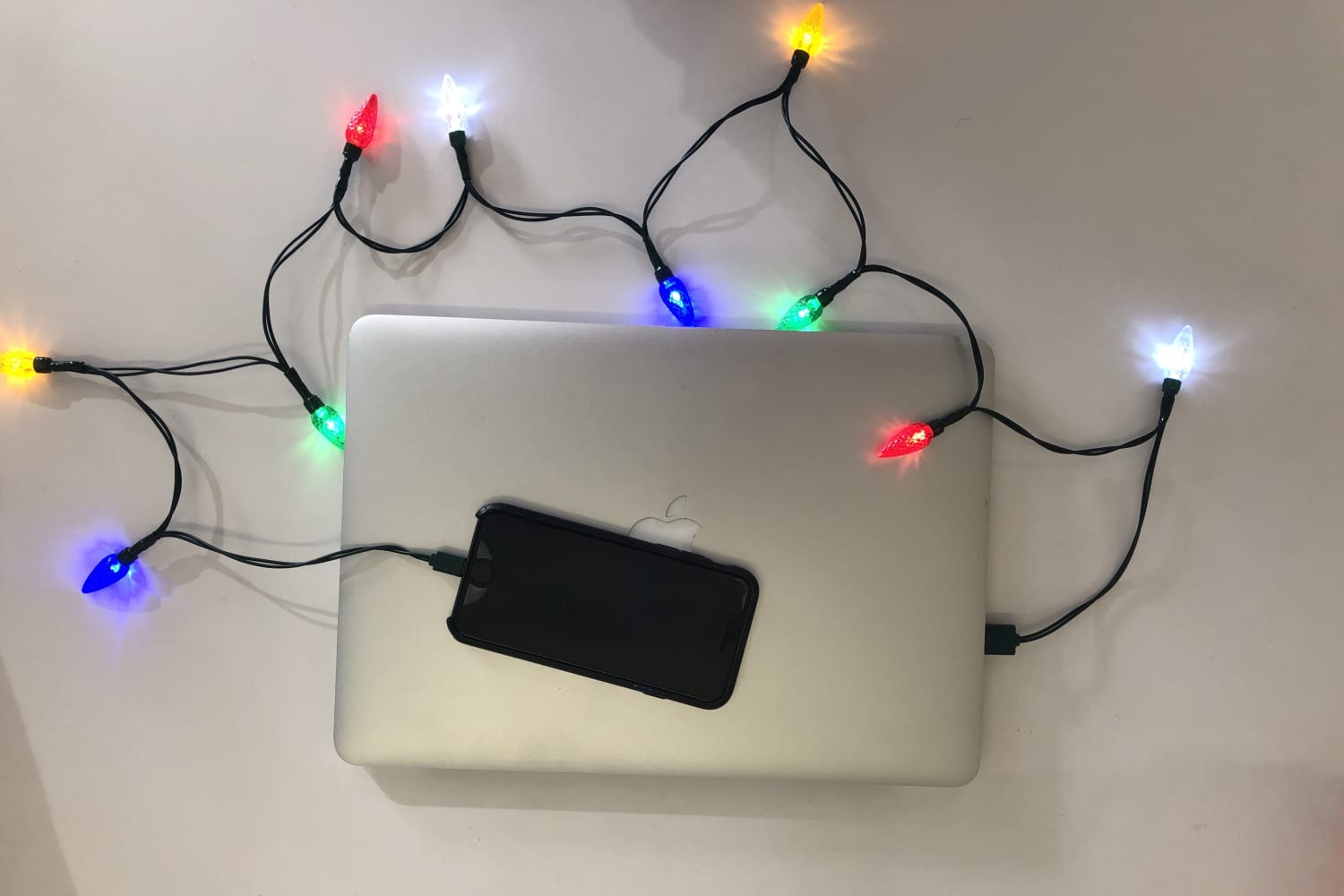 Amazon Christmas Light Phone Charger Apartment Therapy