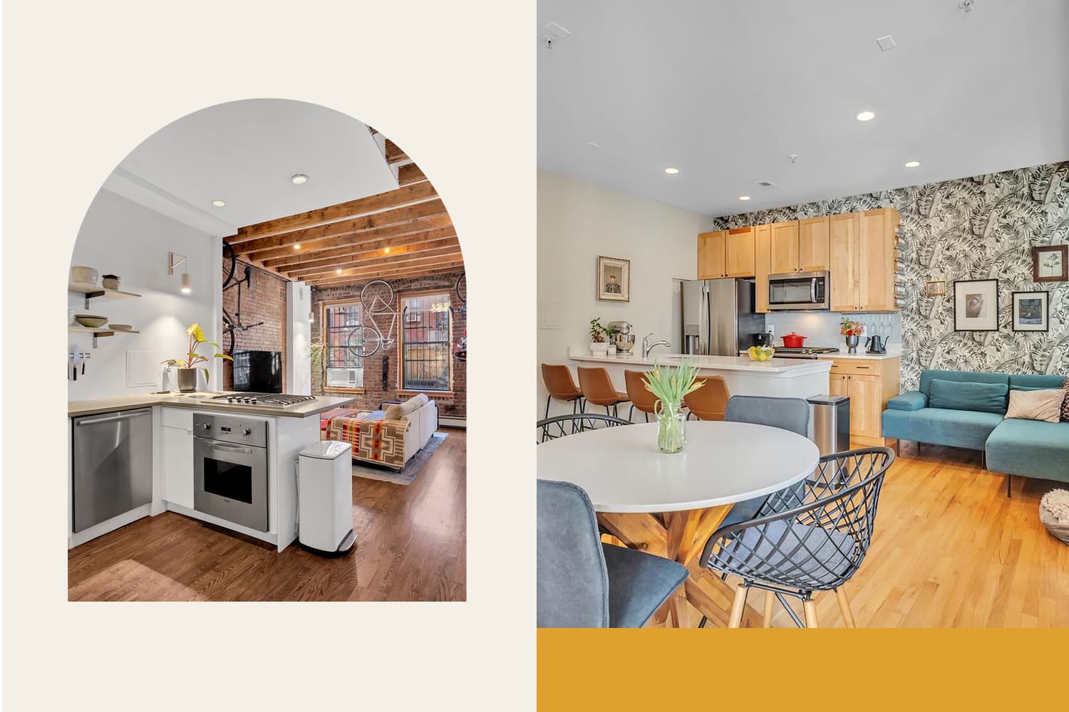 A 700 Square Foot NYC Loft vs. a Washington, D.C. Duplex Apartment