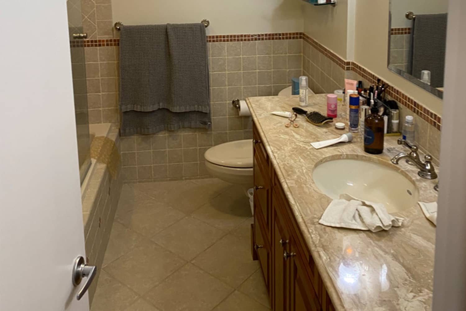 Image showcasing Mid-Century Bathroom Renovation - Before and After Photos | Apartment ...