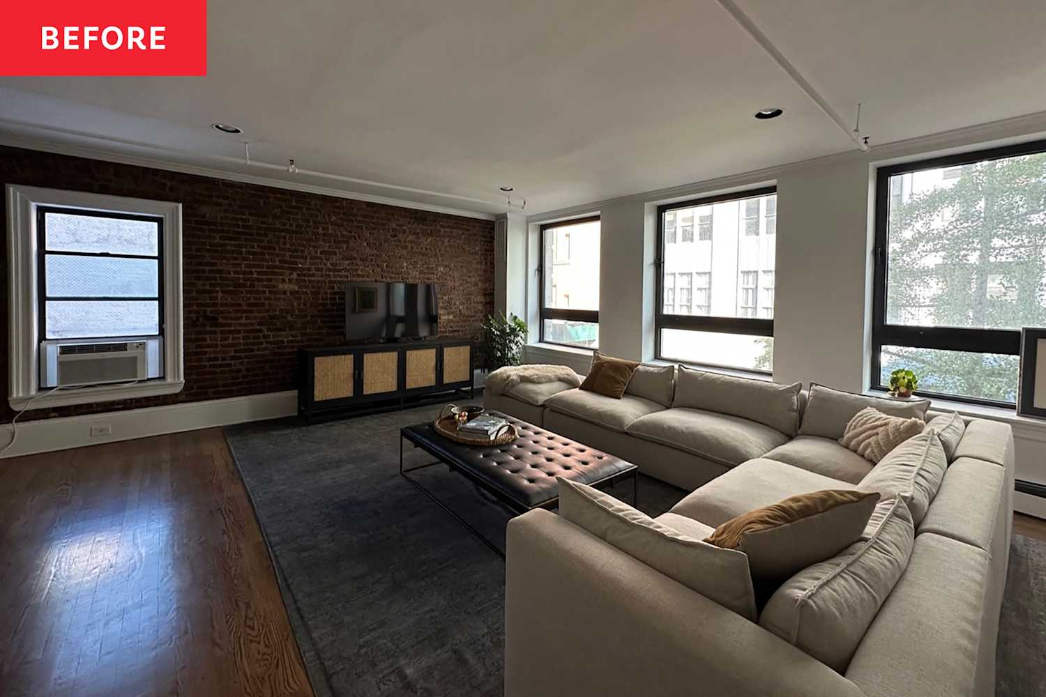 A Designer Turned a Cold Loft into a Warm Living Room | Apartment Therapy
