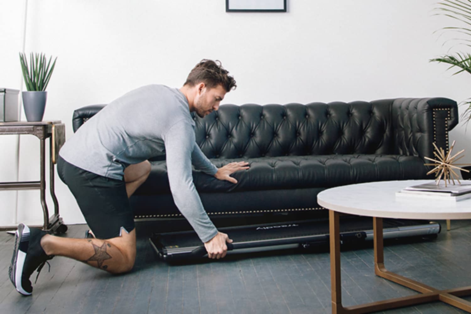 Small Space Treadmill In Living Room