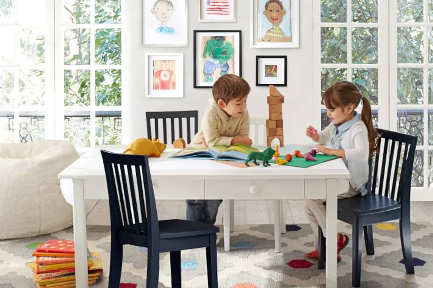 Kids kitchen deals table and chairs