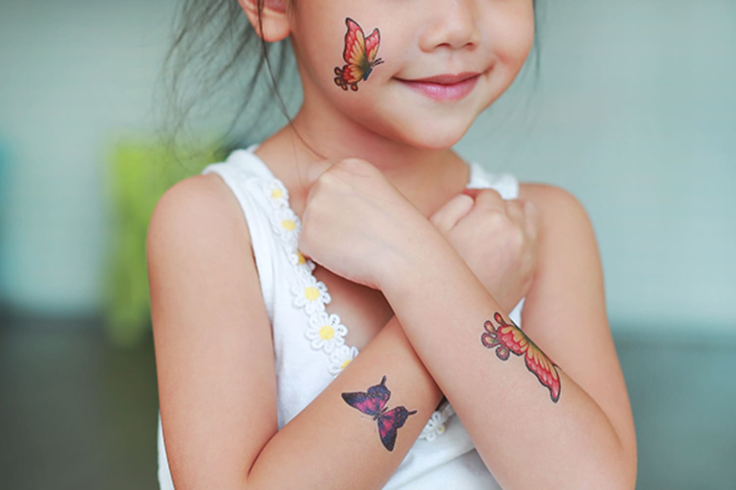 Ducky Street Flower Ice Cream Temporary Tattoos