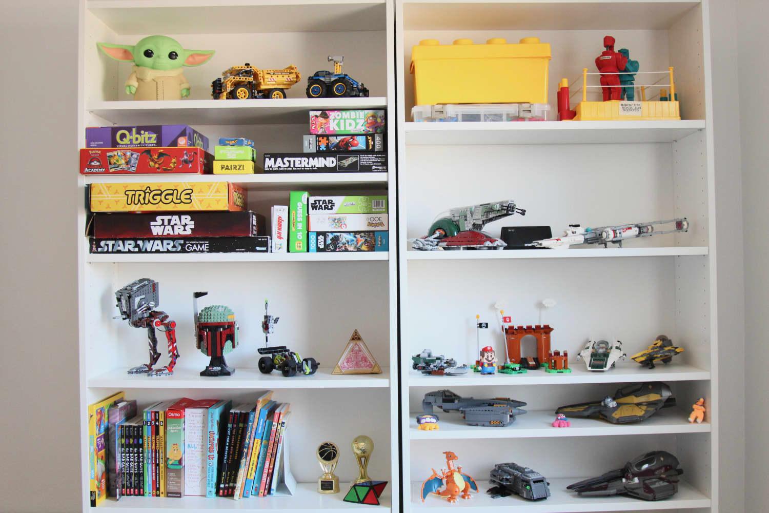 A Simple Hack to Make a BILLY Bookcase More Useful in a Kid's Room Cubby