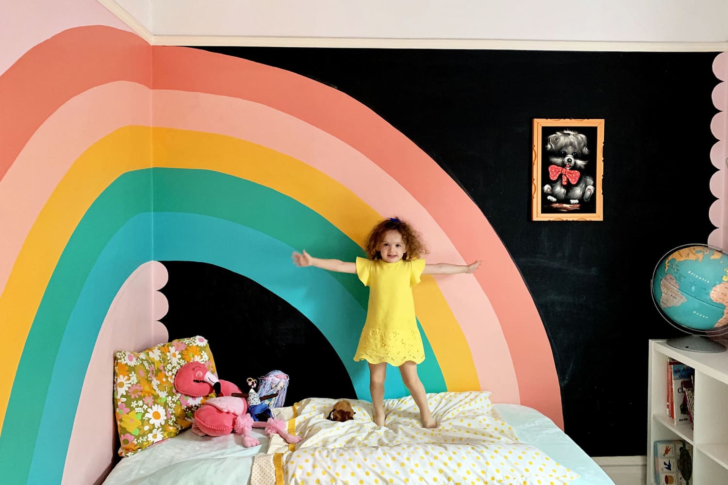 Kids rainbow bed 2025