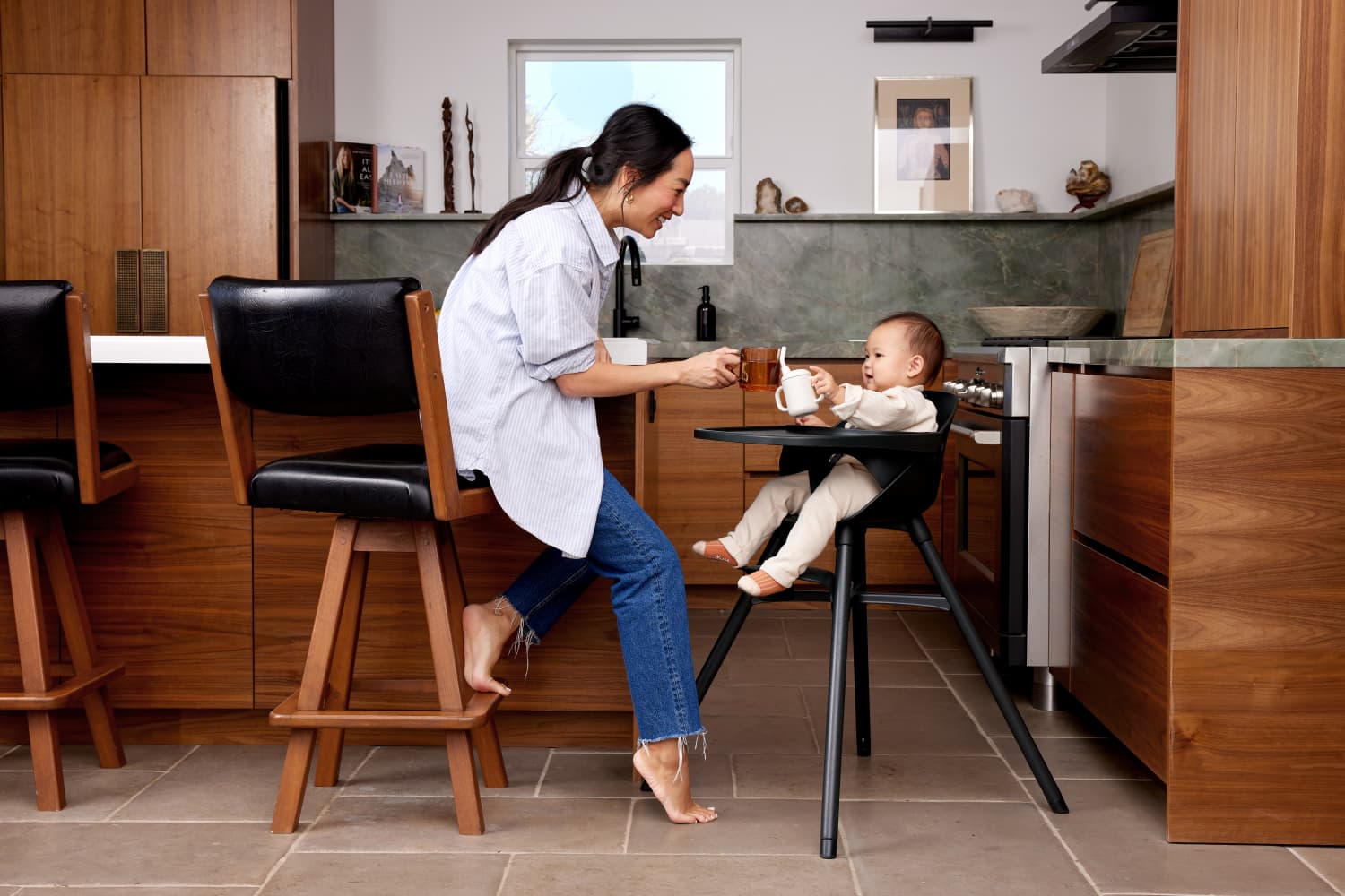 Baby high chair best sale for kitchen bench
