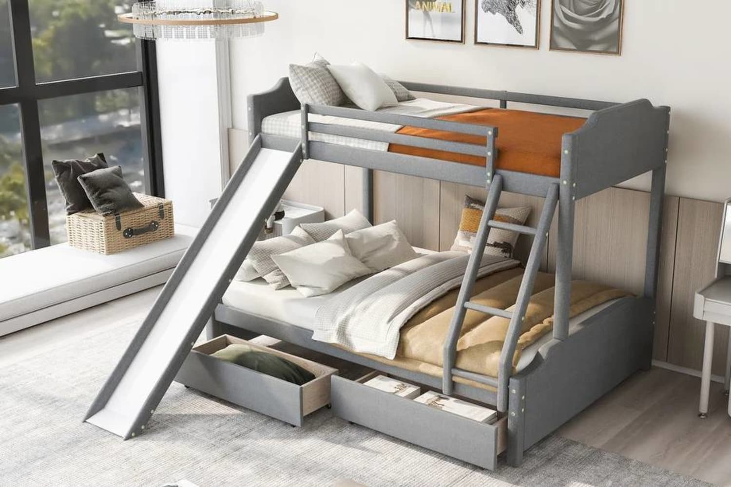 Overstock twin over discount full bunk bed