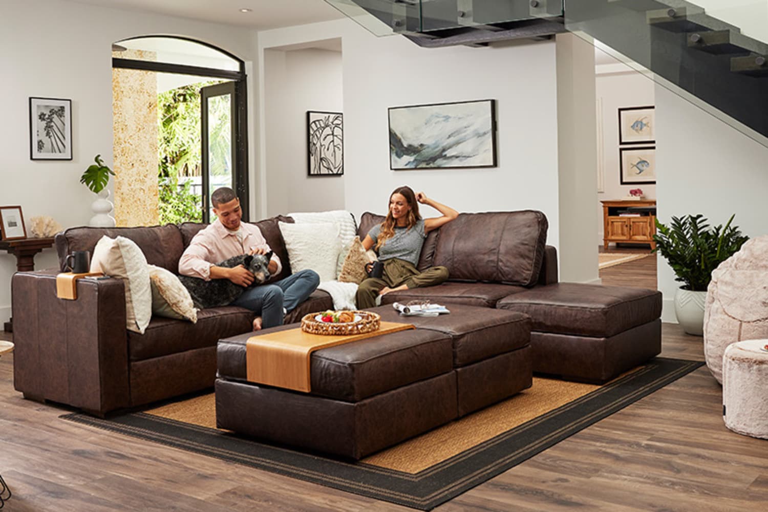 Leather lovesac sectional hotsell