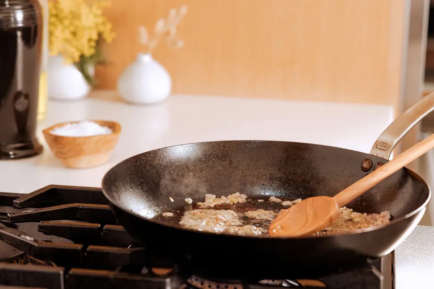 Made In’s Popular Carbon Steel Skillet That’s Always Selling Out Is Back In Stock and On Sale!