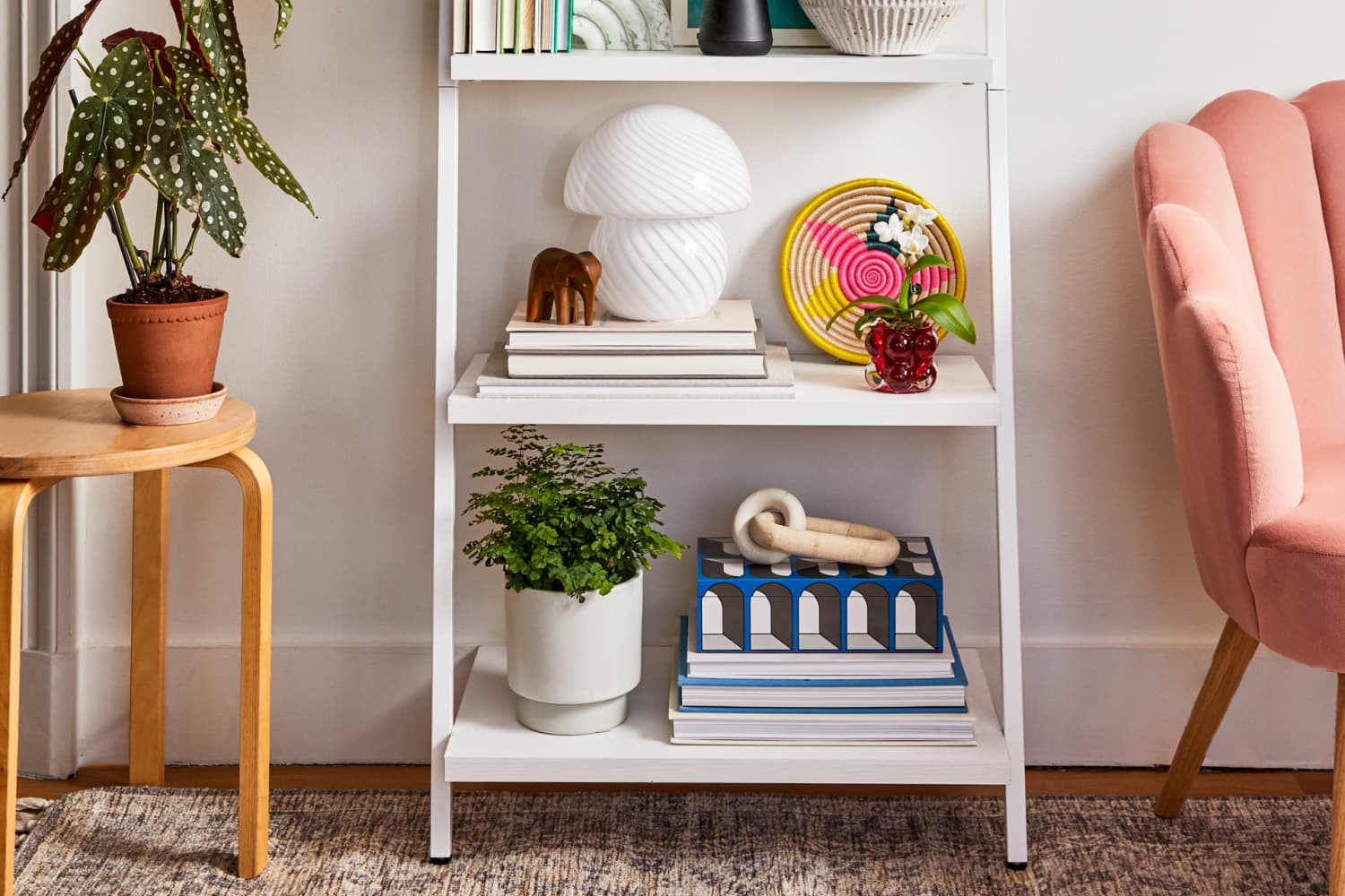 Cheerful Bookshelf Spring Refresh | Apartment Therapy