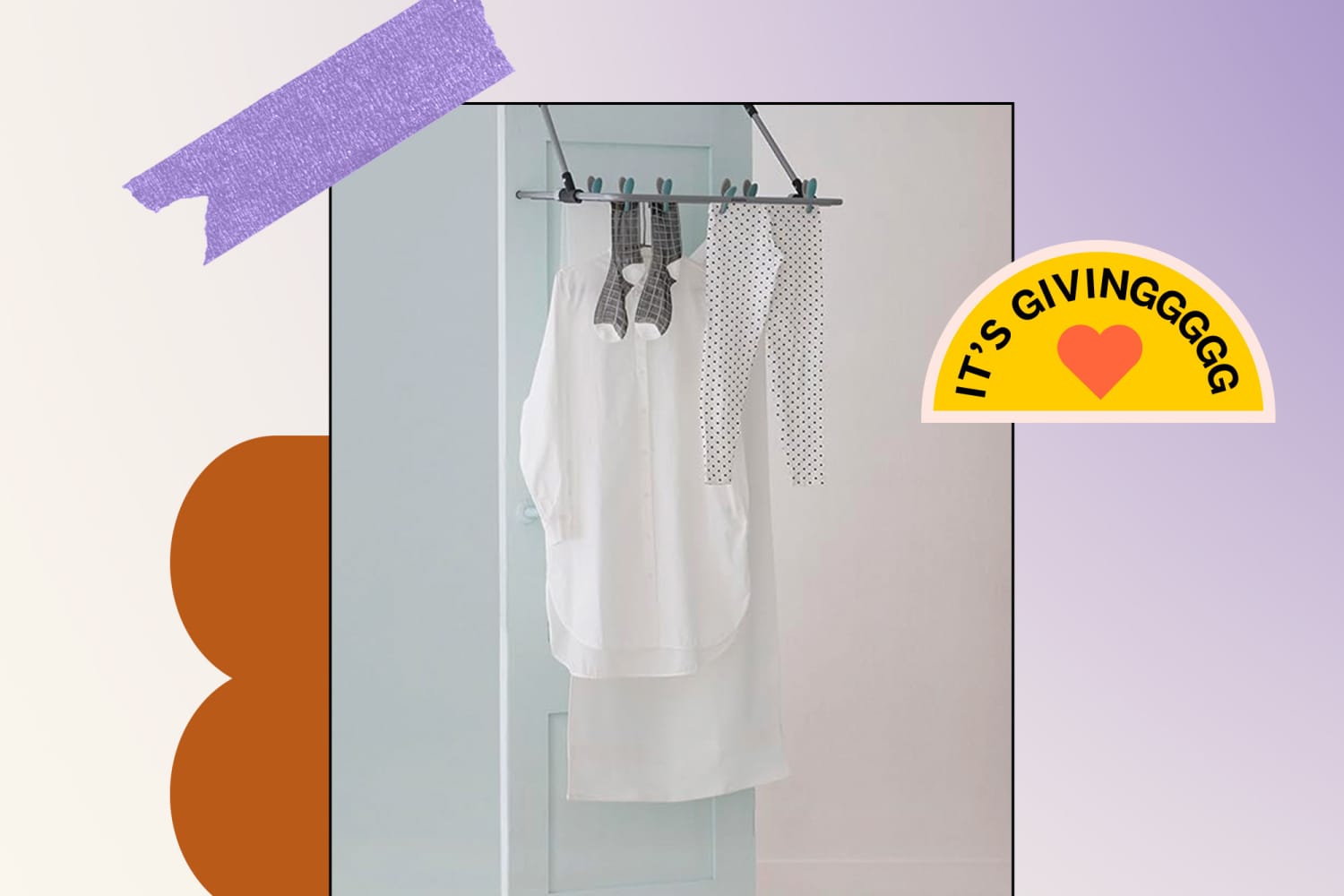 The Brabantia Over the Door Drying Rack Takes Up Zero Floor Space Dorm Therapy