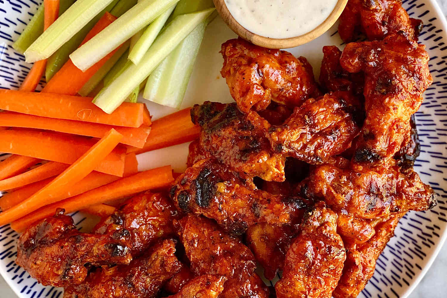 Grilled Buffalo Chicken Wings Recipe (So Crispy!) - The Kitchn