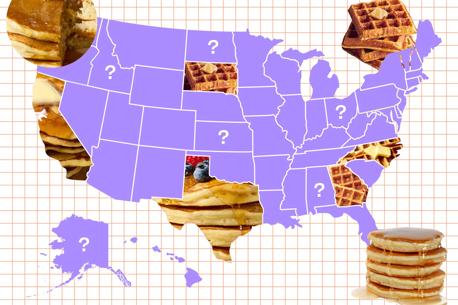 Mapped: Is Your State’s Most Popular Breakfast Pancakes or Waffles?