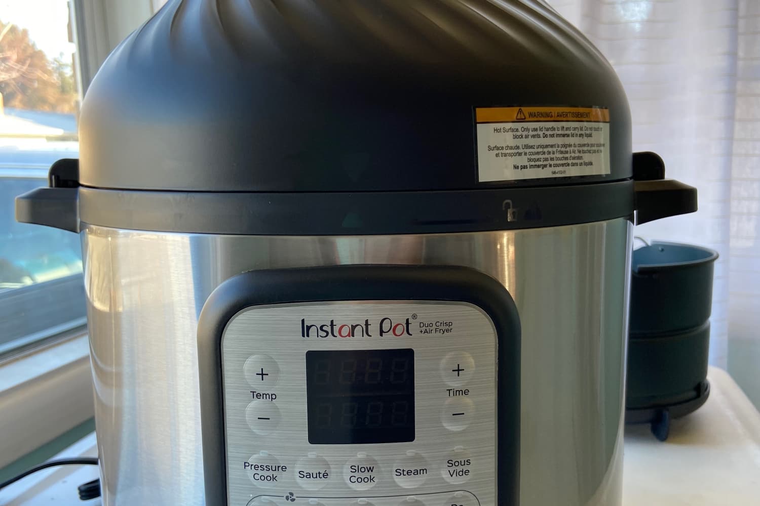 The Instant Pot Air Fryer Lid works as promised, but only for
