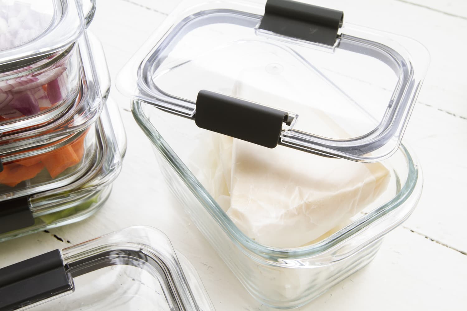 Rubbermaid Brilliance containers - if you're looking to invest in some  reusables that actually work these are the way and the truth, they also  come in glass if that's more your speed