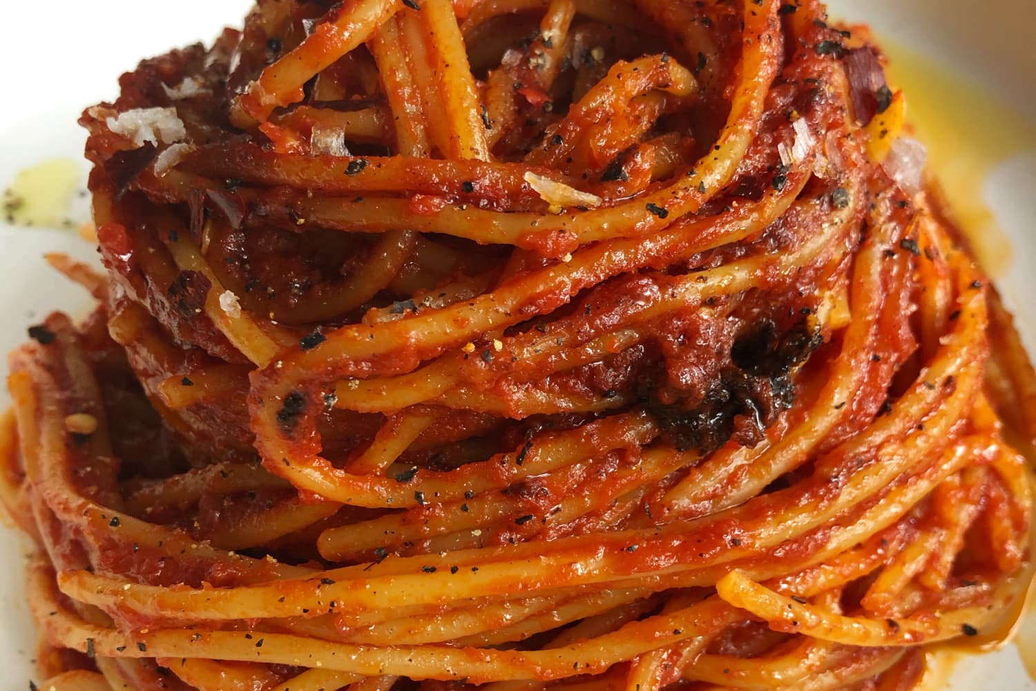 Die „Assassin's Spaghetti” der Pasta Queen sind so lecker ...