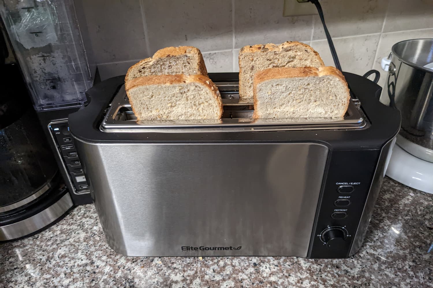 Elite Gourmet Long Slot 4-Slice Toaster Review 2022 The Kitchn