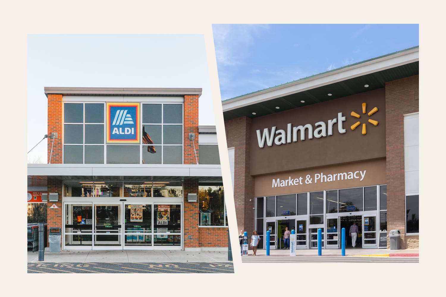 We Compared Prices for a Dozen Items at Aldi Versus Walmart — And One Is Clearly Cheaper